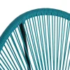 Salon de jardin fil plastique bleu