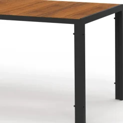 Salon de jardin noir et bois table de jardin 240 cm avec 10 chaises empilables