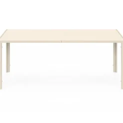 Salon de jardin table 190 CM et 8 chaises empilables beige