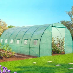 Serre de jardin verte 18 m² 3x6 m
