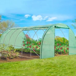 Serre de jardin verte 18 m² 3x6 m