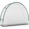 Serre d'hivernage balcon et terrasse 300x80x220 cm en demi lune