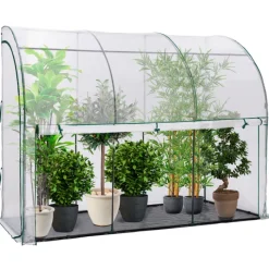 Serre murale pour hivernage des plantes