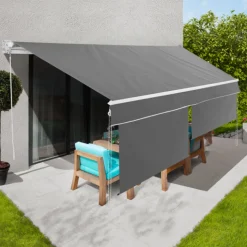 Store banne gris anthracite 4x3 m