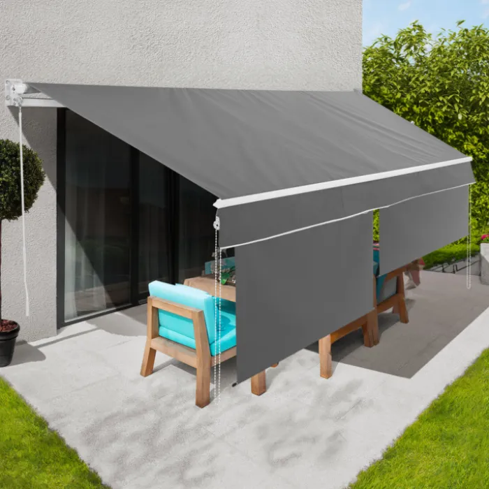 Store banne gris anthracite 4x3 m