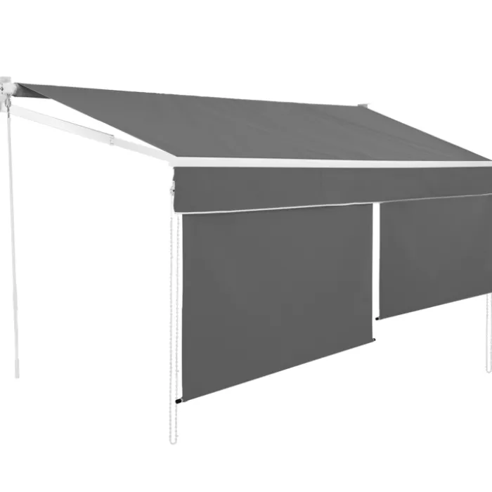Store banne gris anthracite 4x3 m
