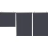 Store enrouleur vertical gris pour pergola