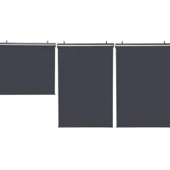 Store enrouleur vertical gris pour pergola