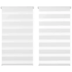 Stores jour nuit blancs 40 x 170 cm