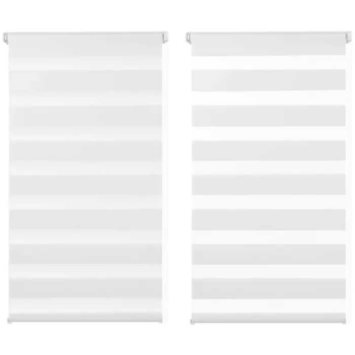 Stores jour nuit blancs 40 x 170 cm