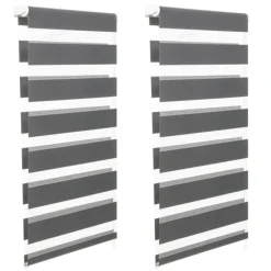 Stores jour nuit gris 55x 170 cm