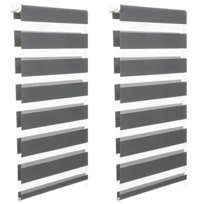 Stores jour nuit gris 55x 170 cm