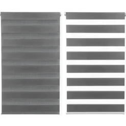 Stores jour nuit gris 55x 170 cm