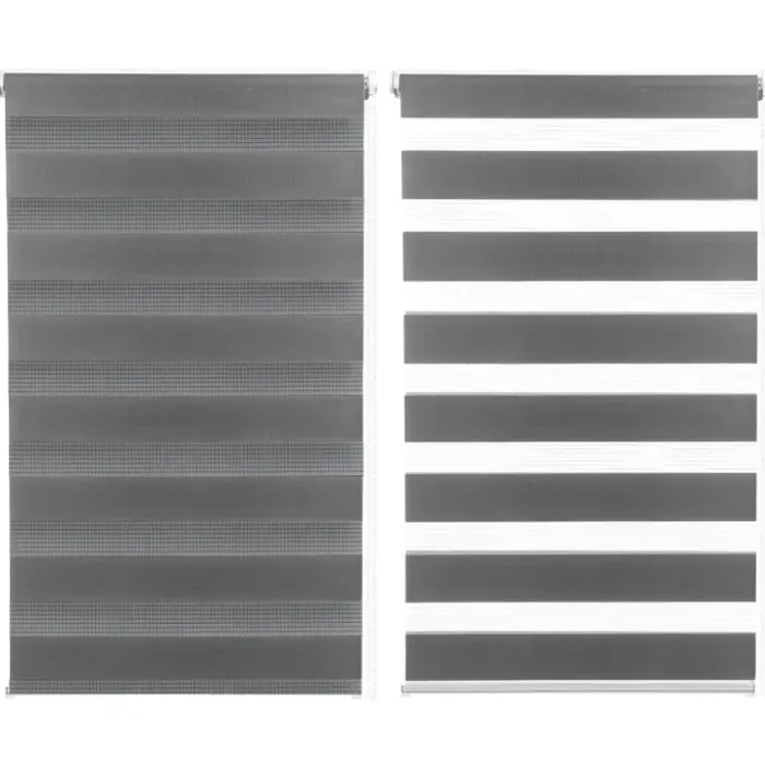 Stores jour nuit gris 55x 170 cm