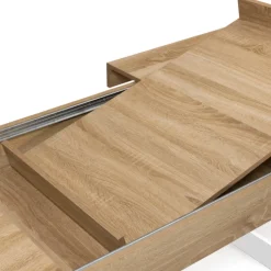 Table à manger 10 à 12 personnes bois et blanc