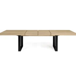 Table à manger 10 à 12 personnes bois et noir