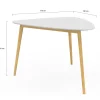 Table à manger 4 personnes plateau blanc