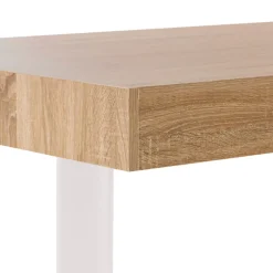 Table à manger bois 10 personnes pieds blancs