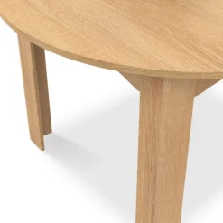Table à manger bois extensible ronde pour 4-8 personnes