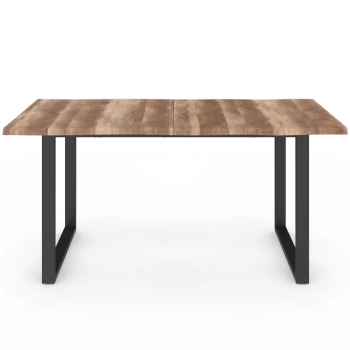Table à manger effet bois brut 6 personnes