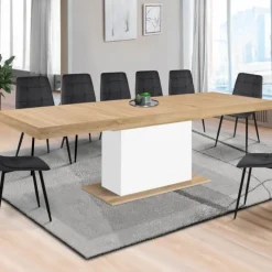Table à manger extensible rectangle 12 personnes