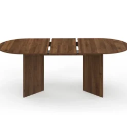 Table à manger extensible ovale 6-10 personnes en noyer