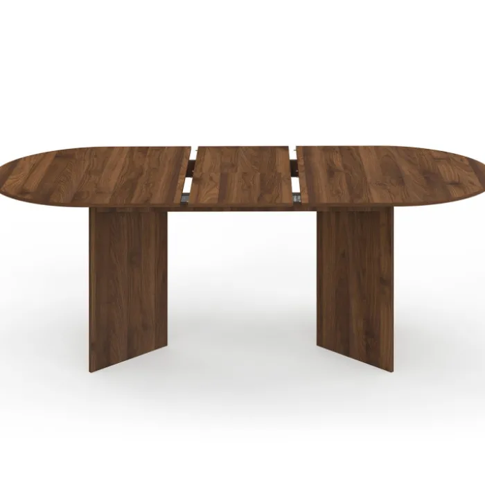 Table à manger extensible ovale 6-10 personnes en noyer
