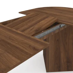 Table à manger extensible ovale 6-10 personnes en noyer