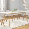 Table à manger extensible blanche