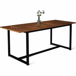 Table à manger extensible industrielle 6 à 10 personnes