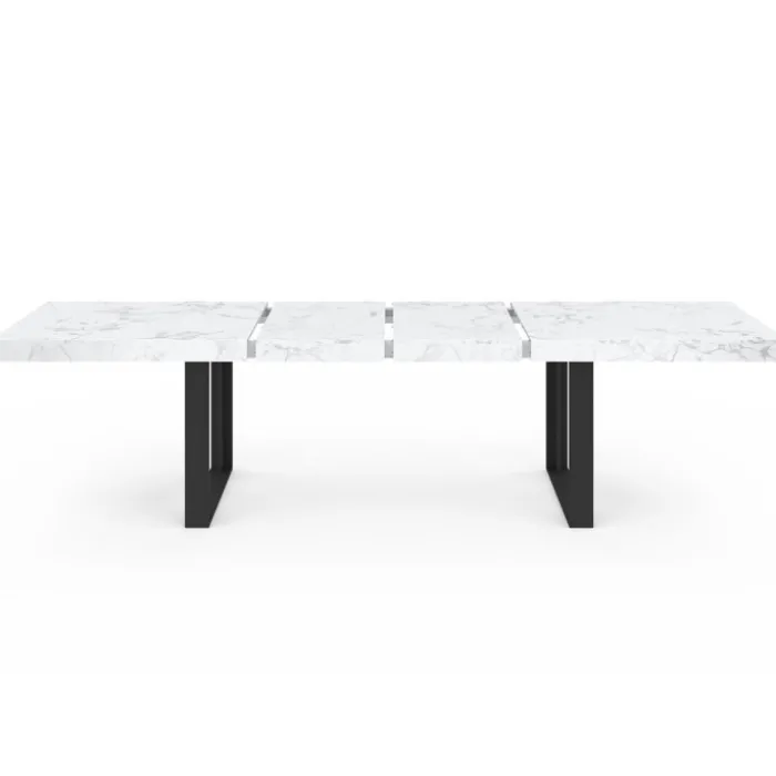 Table à manger extensible rectangle 6 à 12 personnes