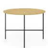 Table à manger ronde bois et métal 110 cm 4 personnes
