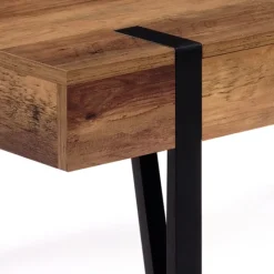 Table basse style industriel 1 tiroir pied épingle