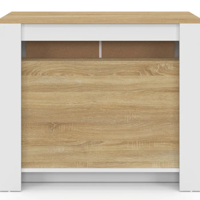 Table buffet extensible ORLANDO 14 personnes 285 cm bois blanc façon hêtre