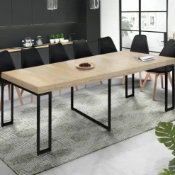 Table console extensible TORONTO 14 personnes 300 cm design industriel