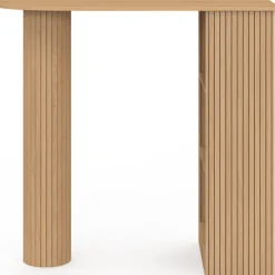 Table de bar 2 à 4 personnes effet lattes tasseau bois
