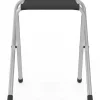 Table de camping pliante réglable en hauteur 120 cm et 4 tabourets noirs
