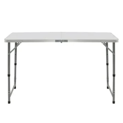 Table de camping pliante de 120 cm à hauteur réglable pour 4 personnes