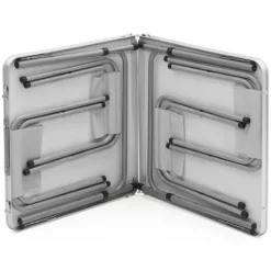 Table de camping pliante de 120 cm à hauteur réglable pour 4 personnes