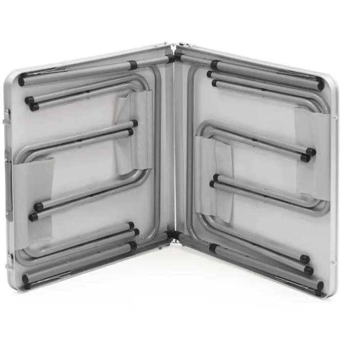 Table de camping pliante de 120 cm à hauteur réglable pour 4 personnes