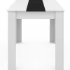 Table de cuisine 4 personnes blanche et noire