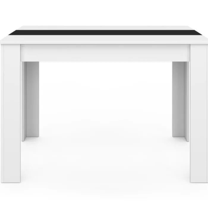 Table de cuisine 4 personnes blanche et noire