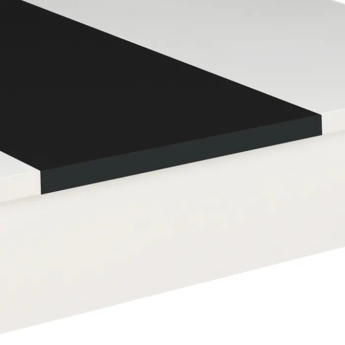 Table de cuisine 4 personnes blanche et noire