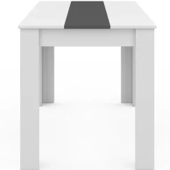 Table de cuisine 4 personnes blanche et grise