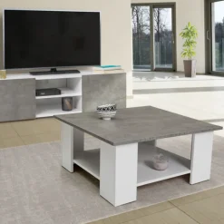 Table de salon imitation béton