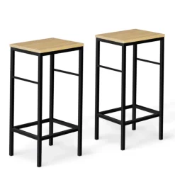 Table haute avec tabourets pour 2 style industriel