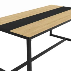 Table industrielle bois et métal 8 personnes 180 cm