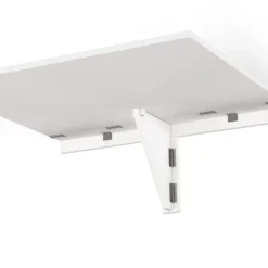 Table murale rabattable bois blanc 2 personnes L.70cm