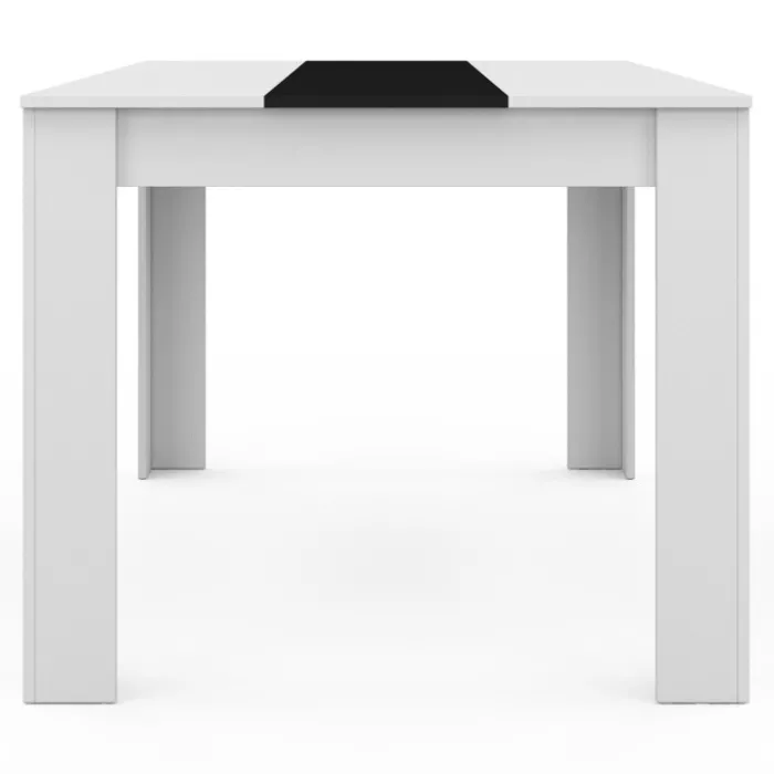 Table noire et blanche 6 personnes