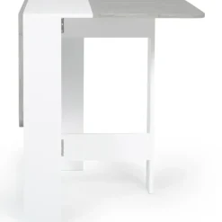 Table pliante design blanche et grise